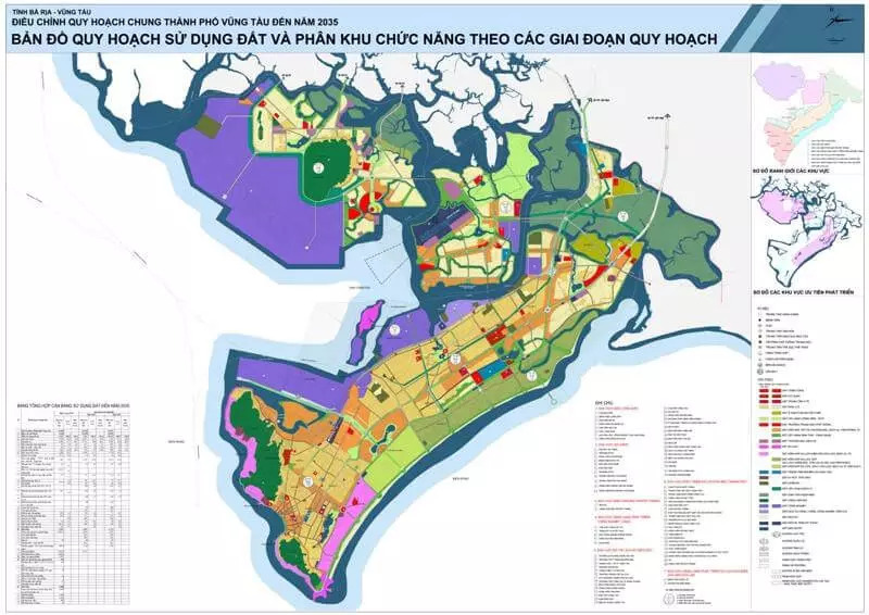 Chi tiết điều chỉnh quy hoạch chung thành phố Vũng Tàu đến năm 2035