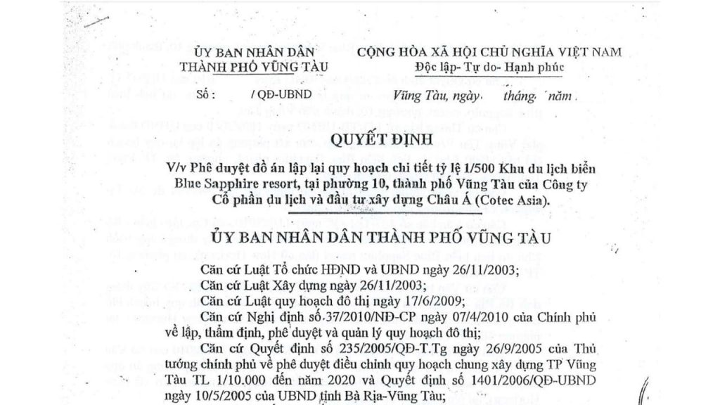 quy hoạch 1/500 và những điều cần biết