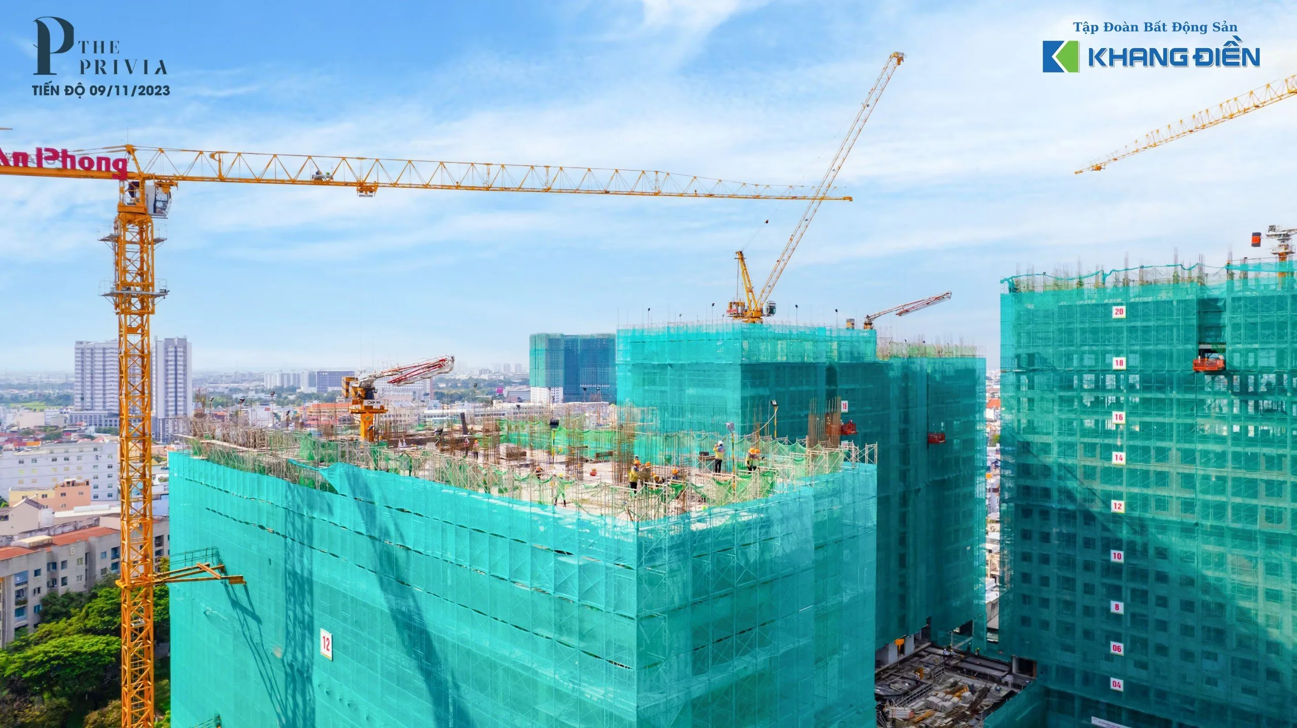 tiến độ the privia khang điền tháng 11.2023