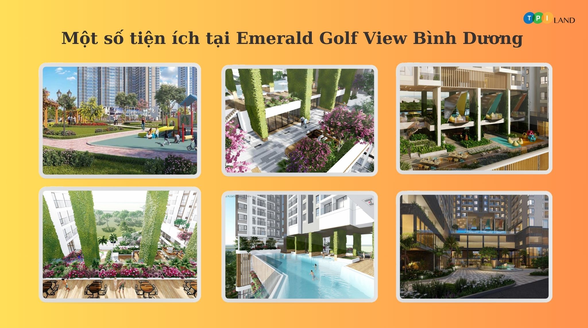 Một số tiện ích nội khu tại dự án Emerald Golf View của chủ đầu tư Lê Phong