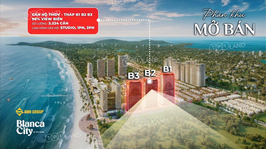 View ngoại khu tháp B1, B2, B3 Blanca Tower Naus