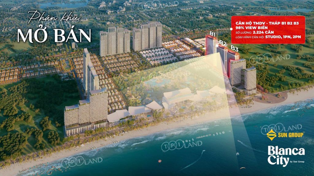 View nội khu tháp B1, B2, B3 Blanca Tower Naus