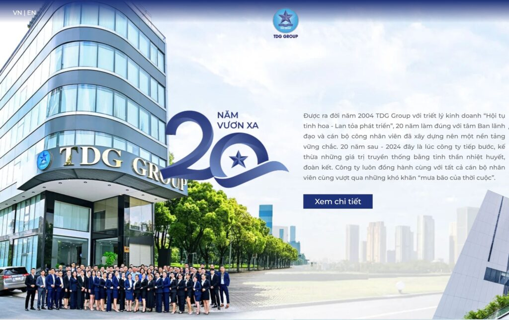 Hành trình 20 năm hình thành và phát triển TDG Group (Nguồn: Internet)