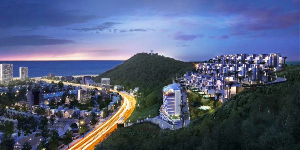 Phối cảnh về đêm của dự án Lotus Hill (Nguồn: Internet)