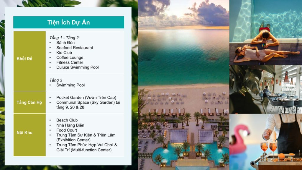 Tiện ích tại Peace Tower Hồ Tràm và Maia Resort