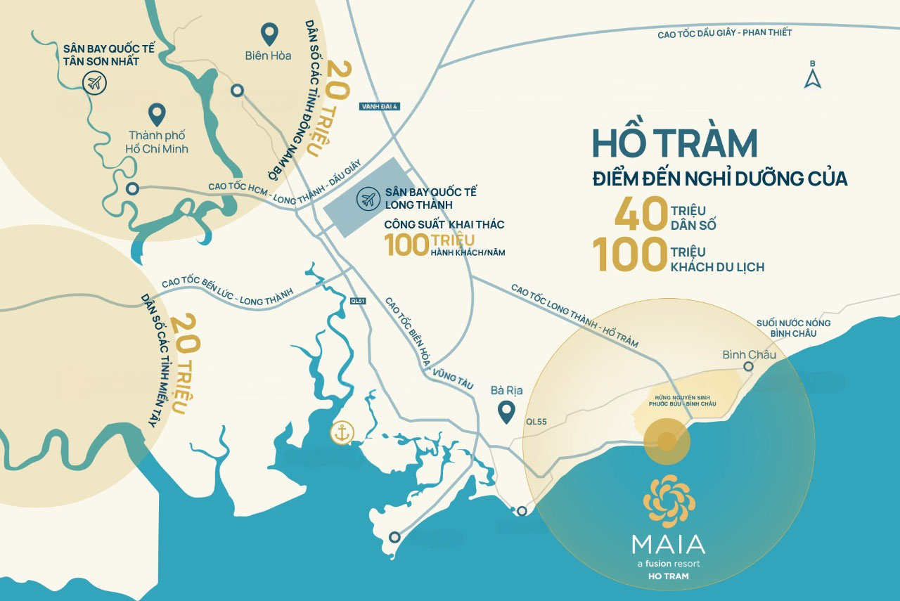 vi-tri-maia-resort-ho-tram-san-bay-quoc-te-long-thanh