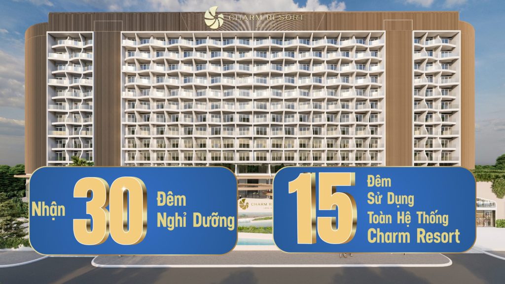 Tang 30 diem nghi duong chinh sach ban hanh Charm Resort Long Hai
