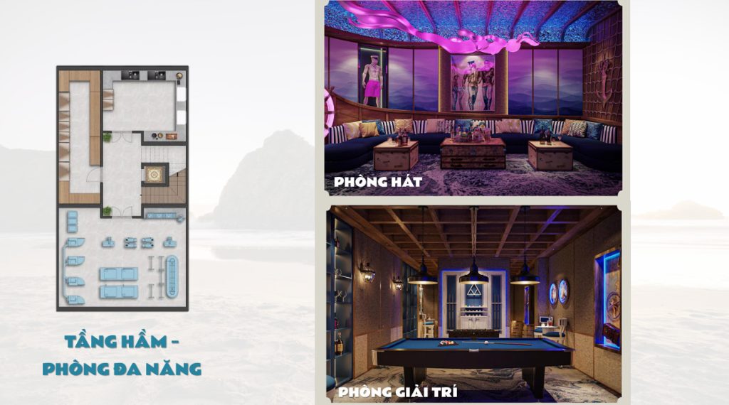 Tang ham phong da nang Noi that Townhouse Casa Blanca