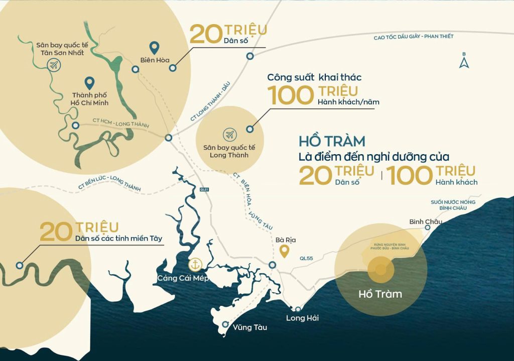 Vi tri tiem nang du lich nghi duong Ho Tram