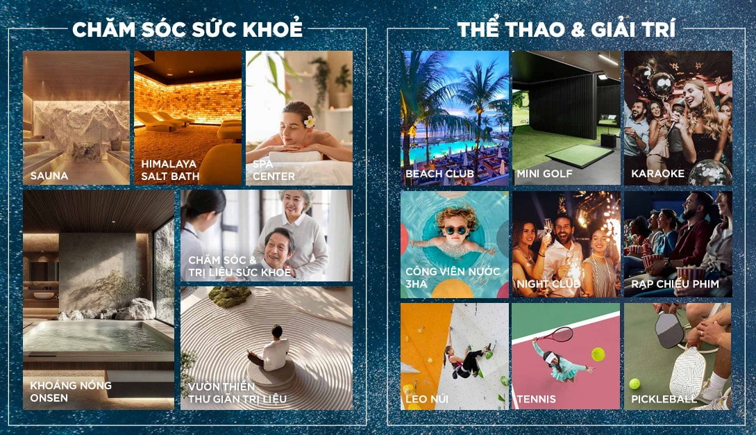 Chuỗi tiện ích tại Villa Maia