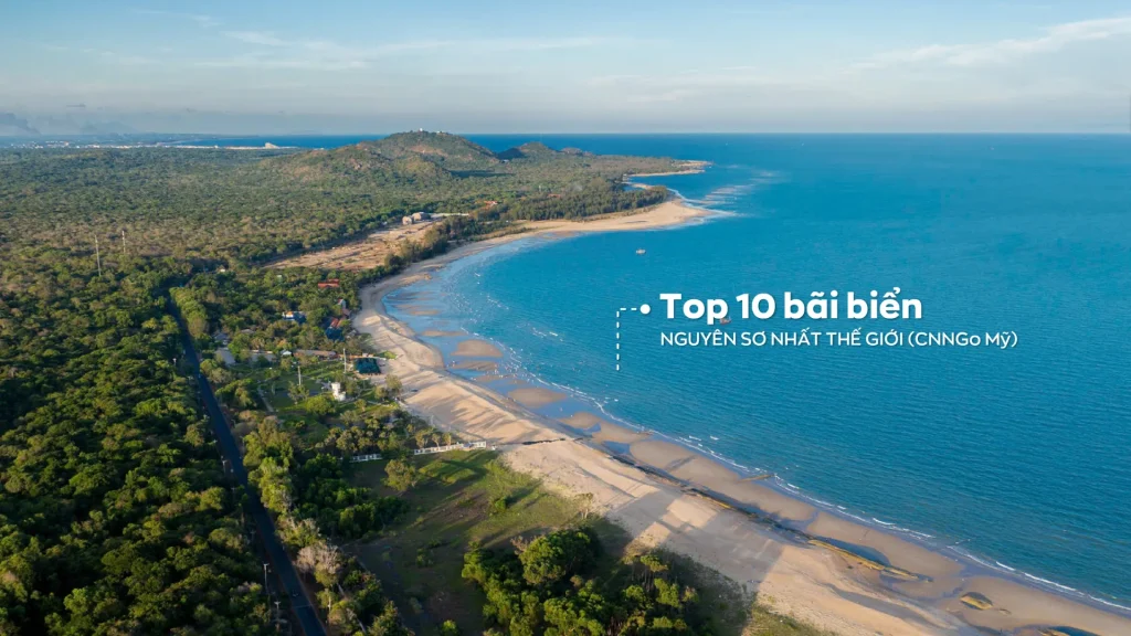 Bien bac Ho Tram dai 40km