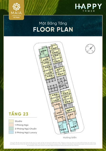 mat bang Happy Tower