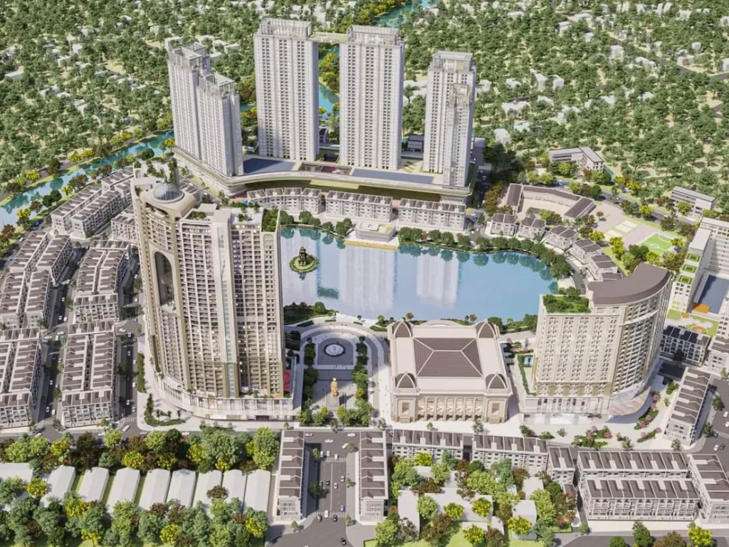 Phoi canh Ho Guom Xanh Thuan An City