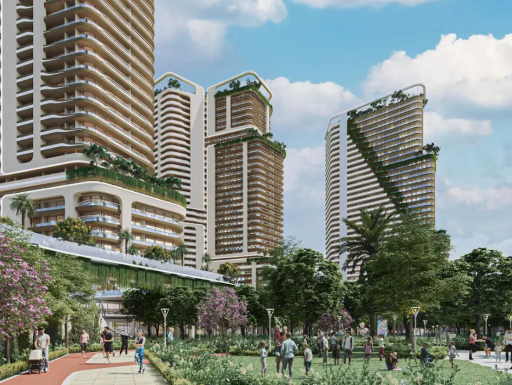 Phoi canh cac toa nha cao tang Du an Ho Guom xanh