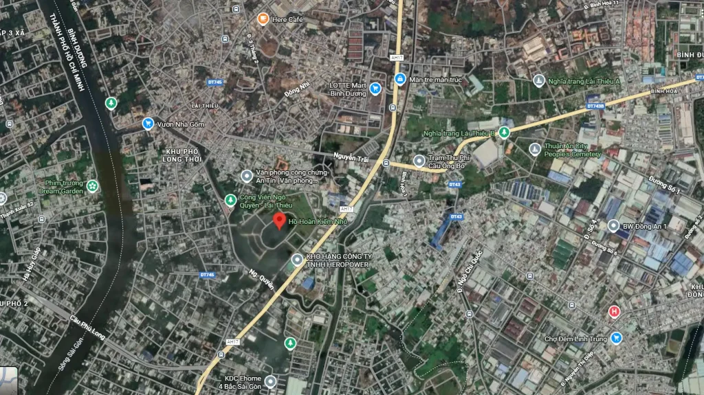 Vi tri Du an Ho Guom Xanh