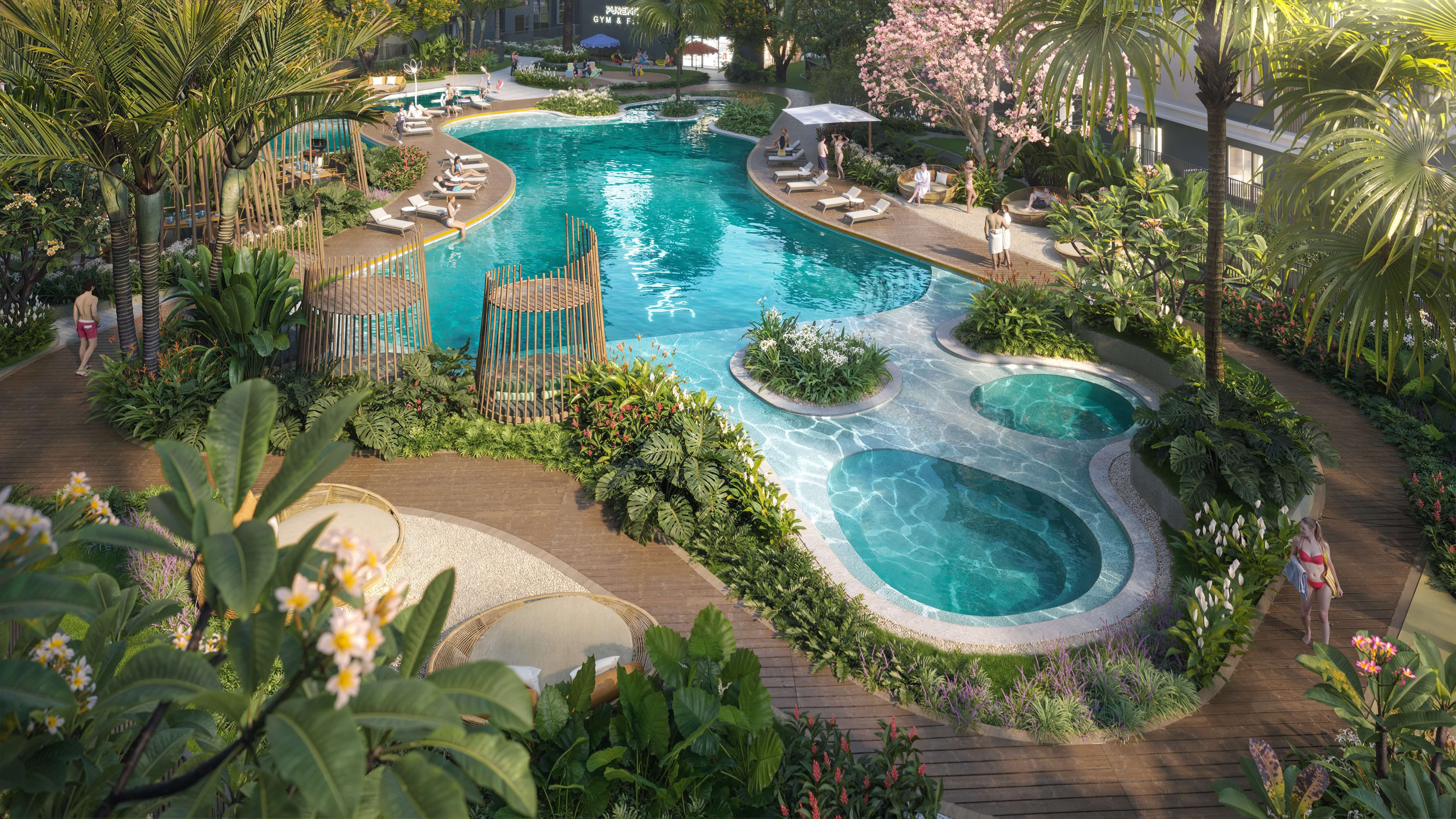 Green Skyline Tien Ich Ho Boi