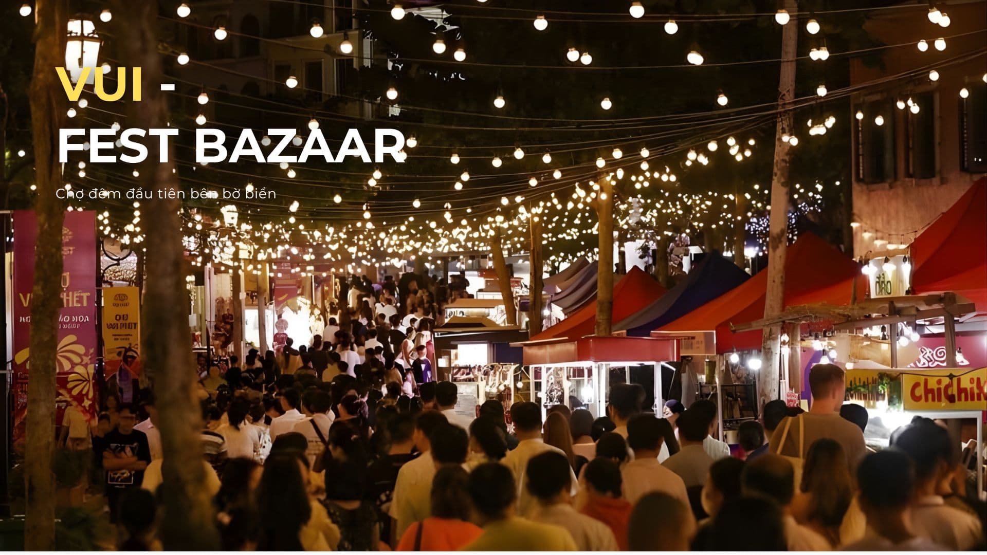 cho dem vui fest bazaar can ho the sunset phu quoc 1