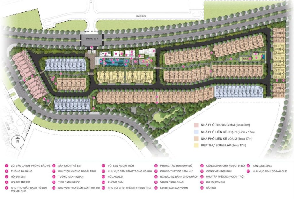 mat bang tien ich the palm city