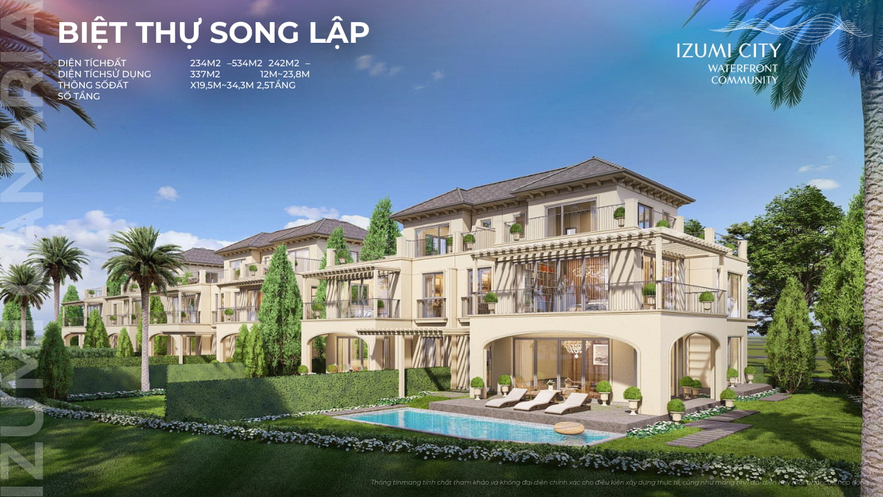 biệt thự song lập izumi canaria đồng nai