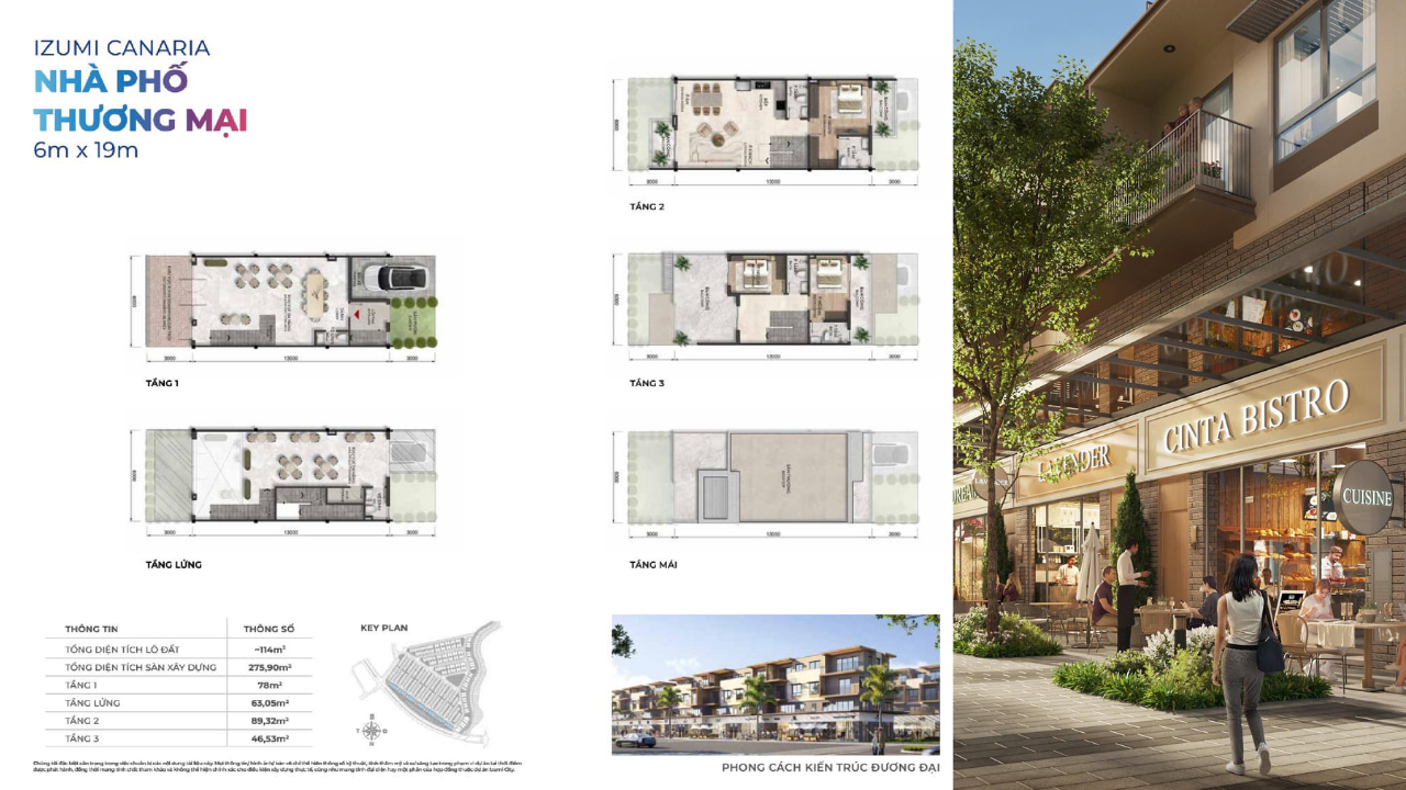 nhà phố thương mại izumi canaria đồng nai