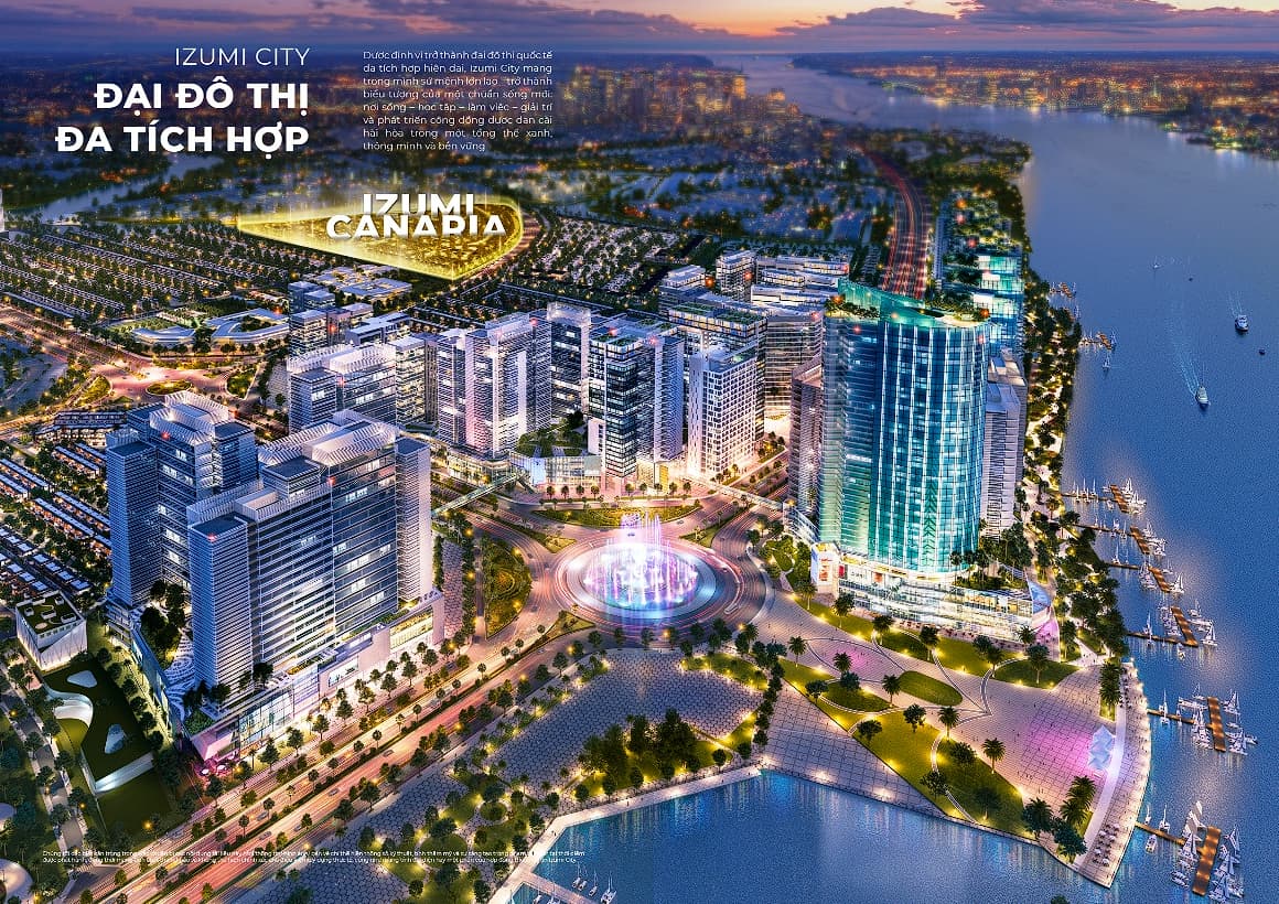 Phân khu Izumi Canaria nằm trong đại đô thị tích hợp Izumi City Đồng Nai