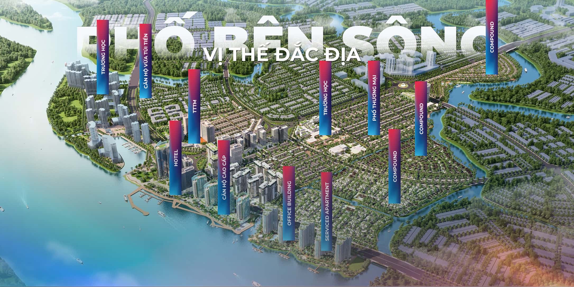 Hệ thống tiện ích tại ví trí Izumi Canaria