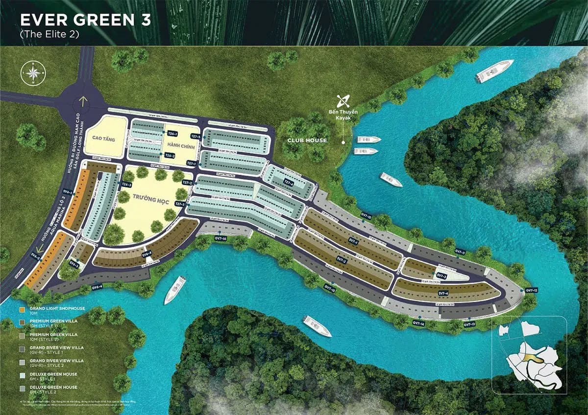Mặt bằng tổng thể Ever Green 3