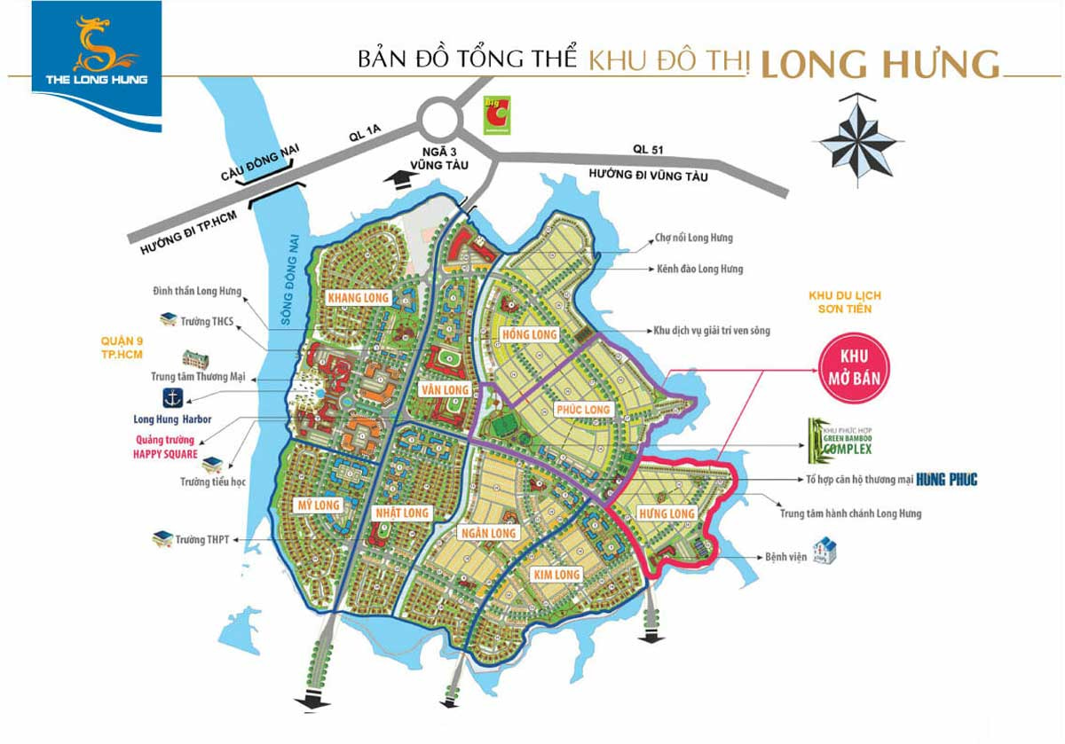 Mặt bằng tổng thể dự án Long Hưng City Đồng Nai