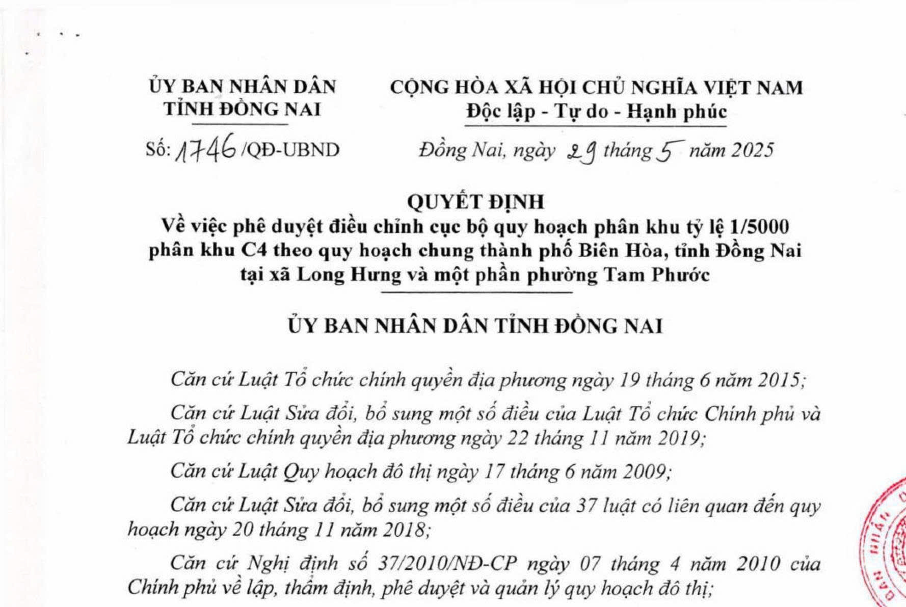 Phê duyệt quy hoạch Aqua City Đồng Nai