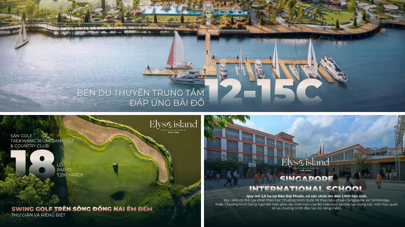 Tiện ích Elyse Island chuẩn quốc tế