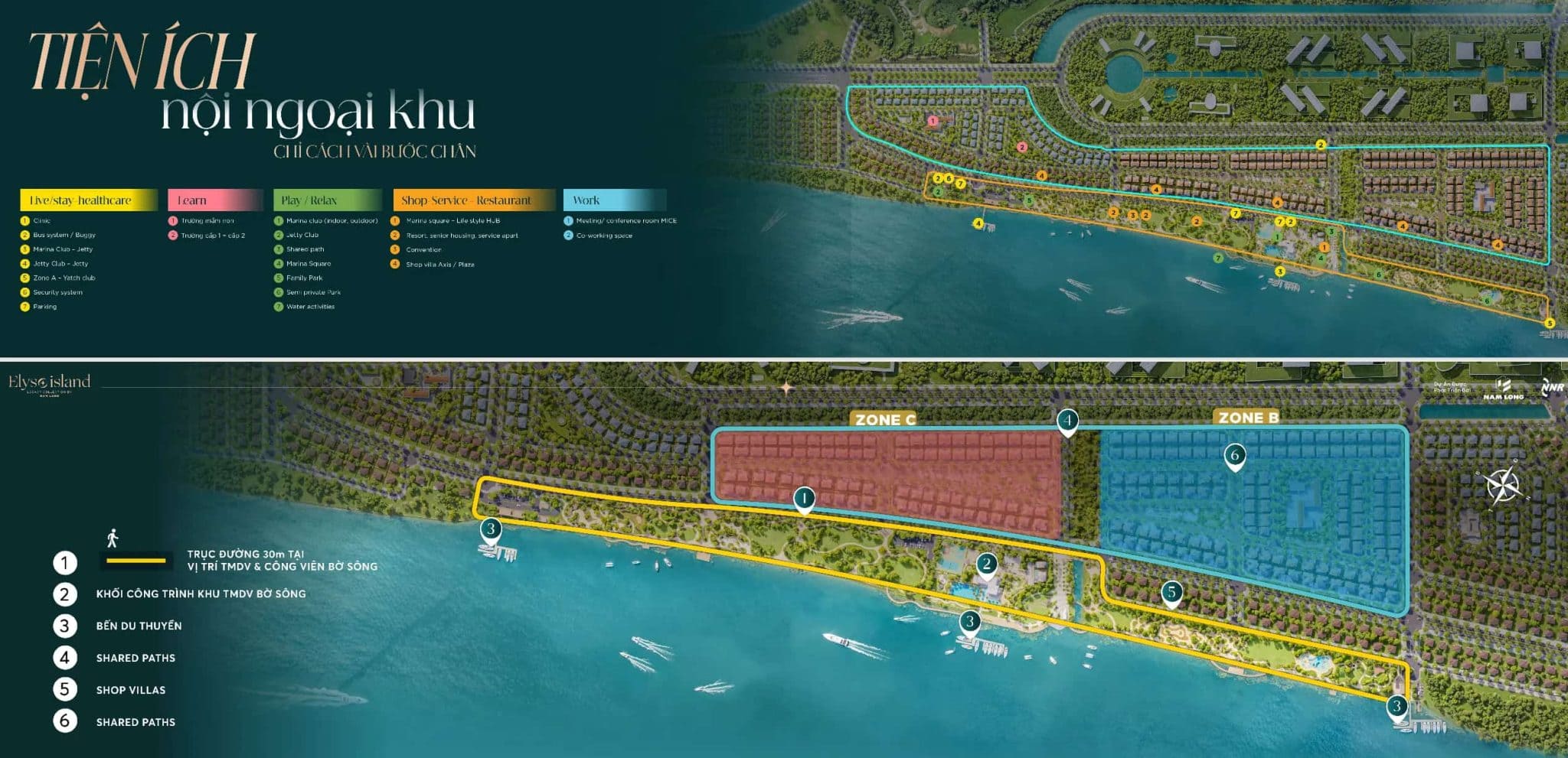 Tiện ích Elyse Island nội ngoại khu