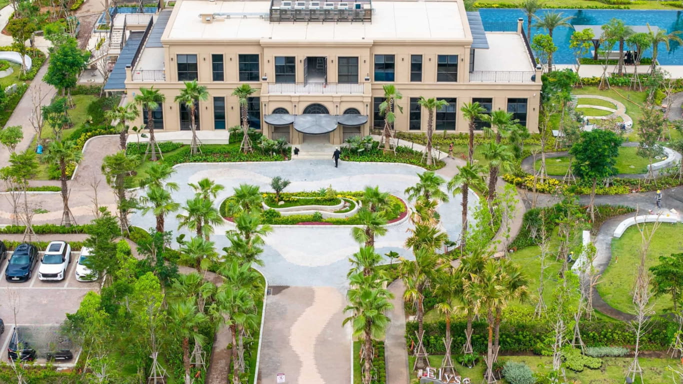 Tiến độ Elyse Island cảnh quan xung quanh Clubhouse