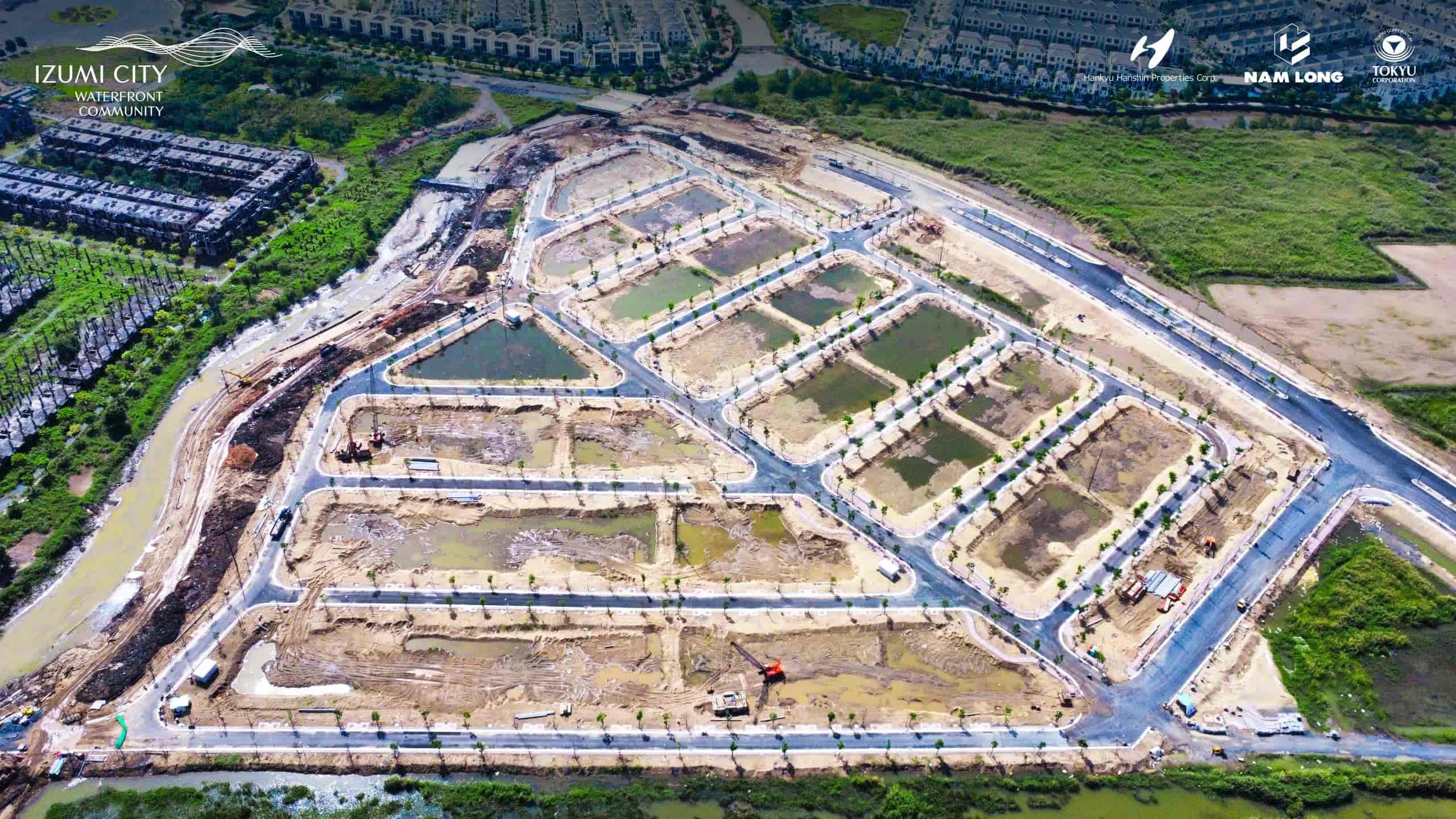 Cập nhật tiến độ Biệt thự đơn lập Izumi City phân khu Canaria