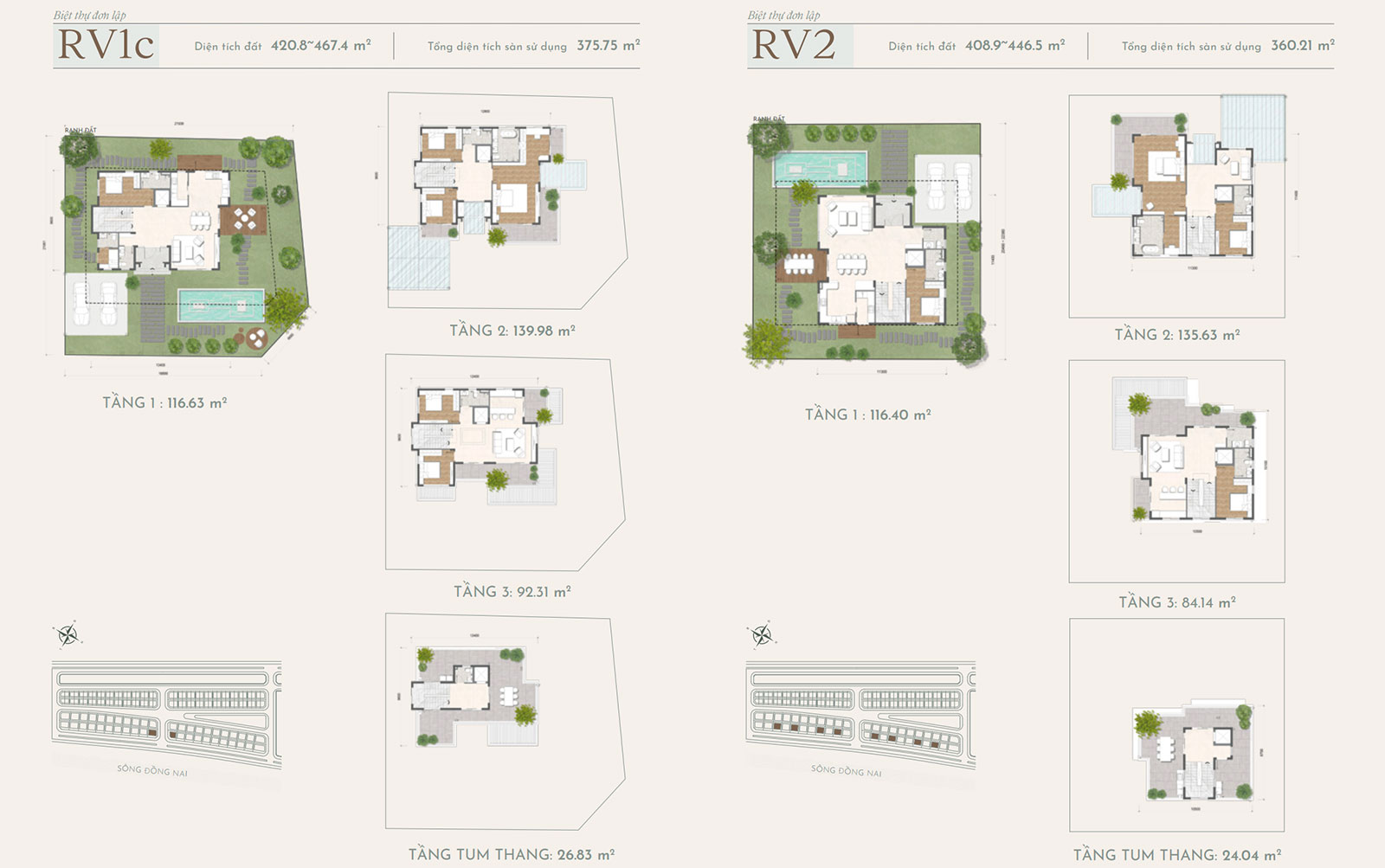 biệt thự elyse island mã căn RV1