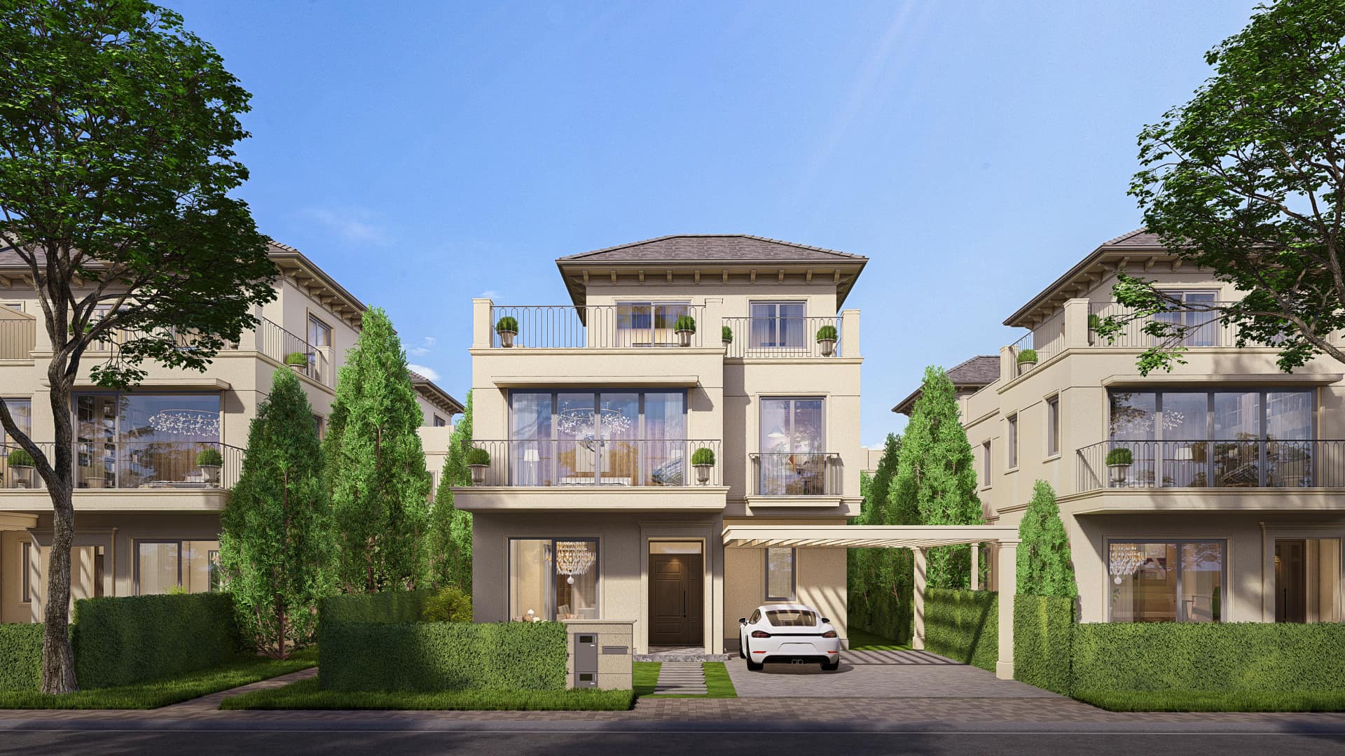 Nhà mẫu căn V1 biệt thự đơn lập Izumi Canaria