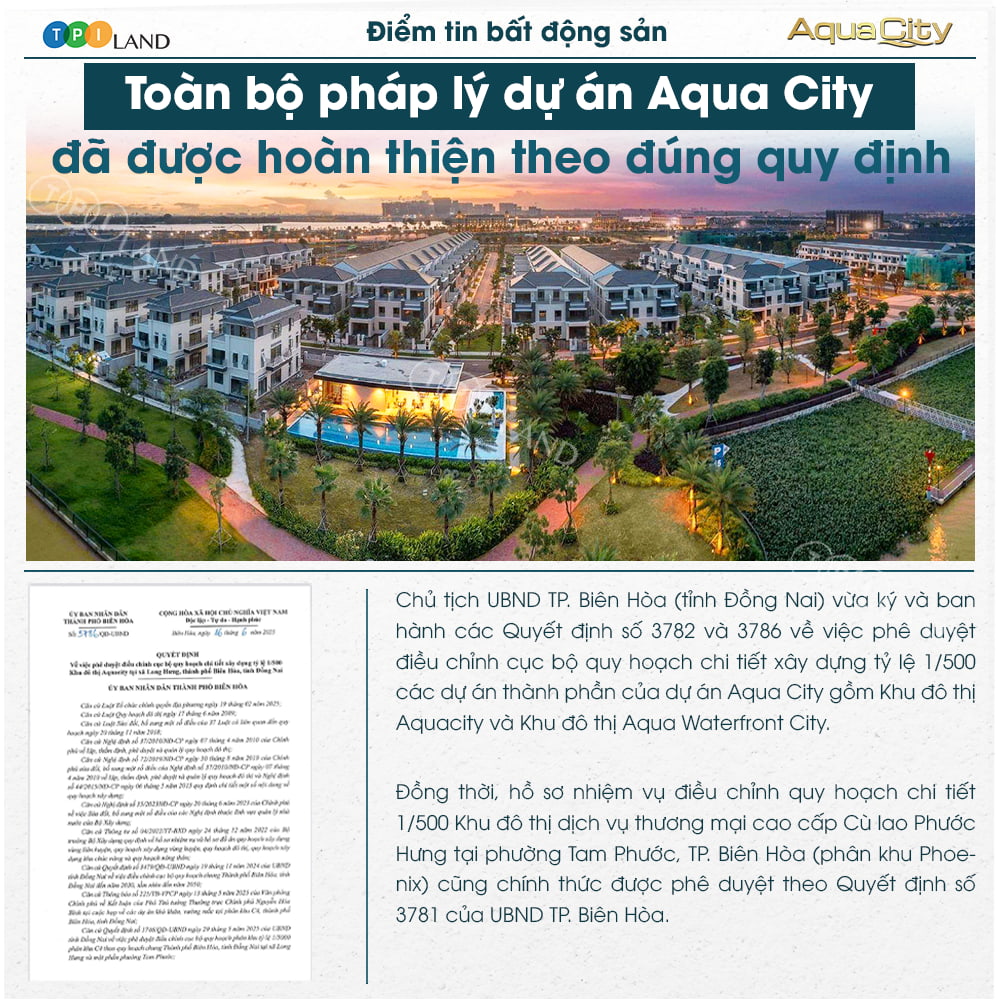 pháp lý aqua city đồng nai