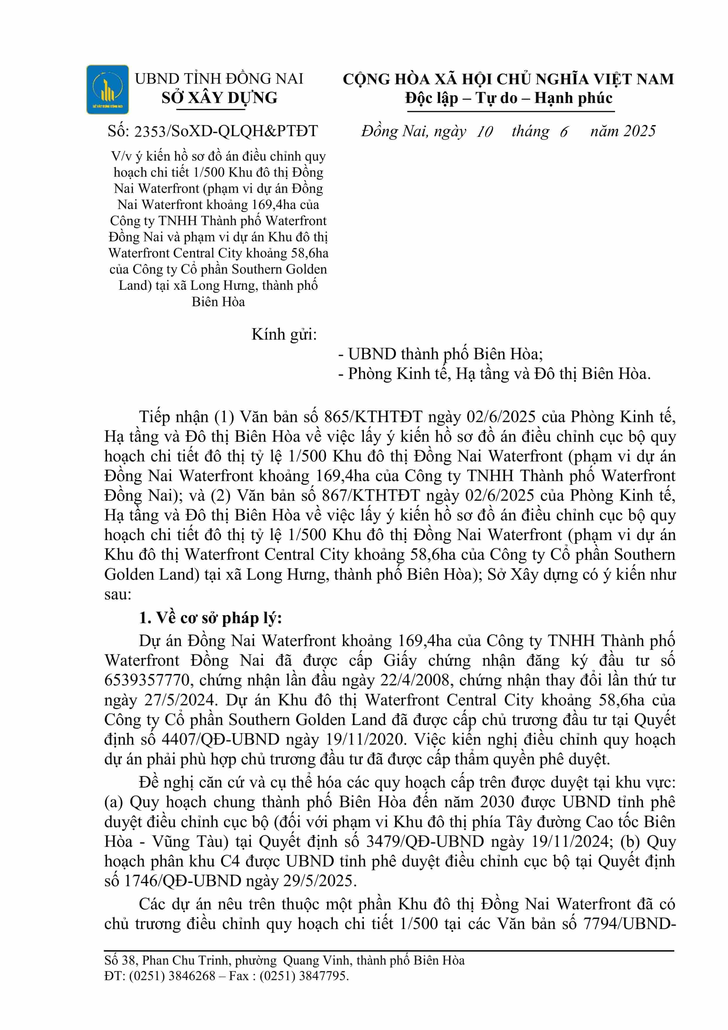 Phê duyệt quy hoạch 1/500