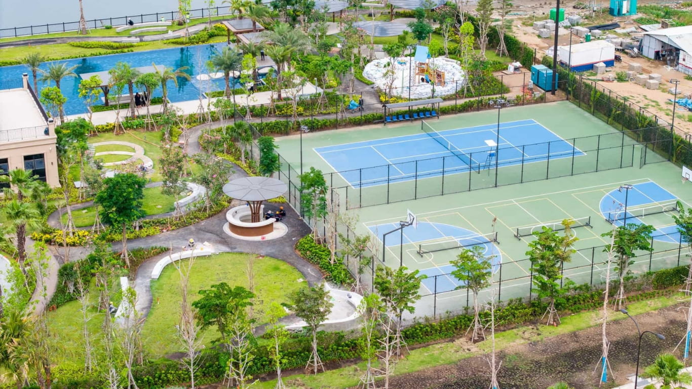 Tiến độ Elyse Island cụm sân thể thao