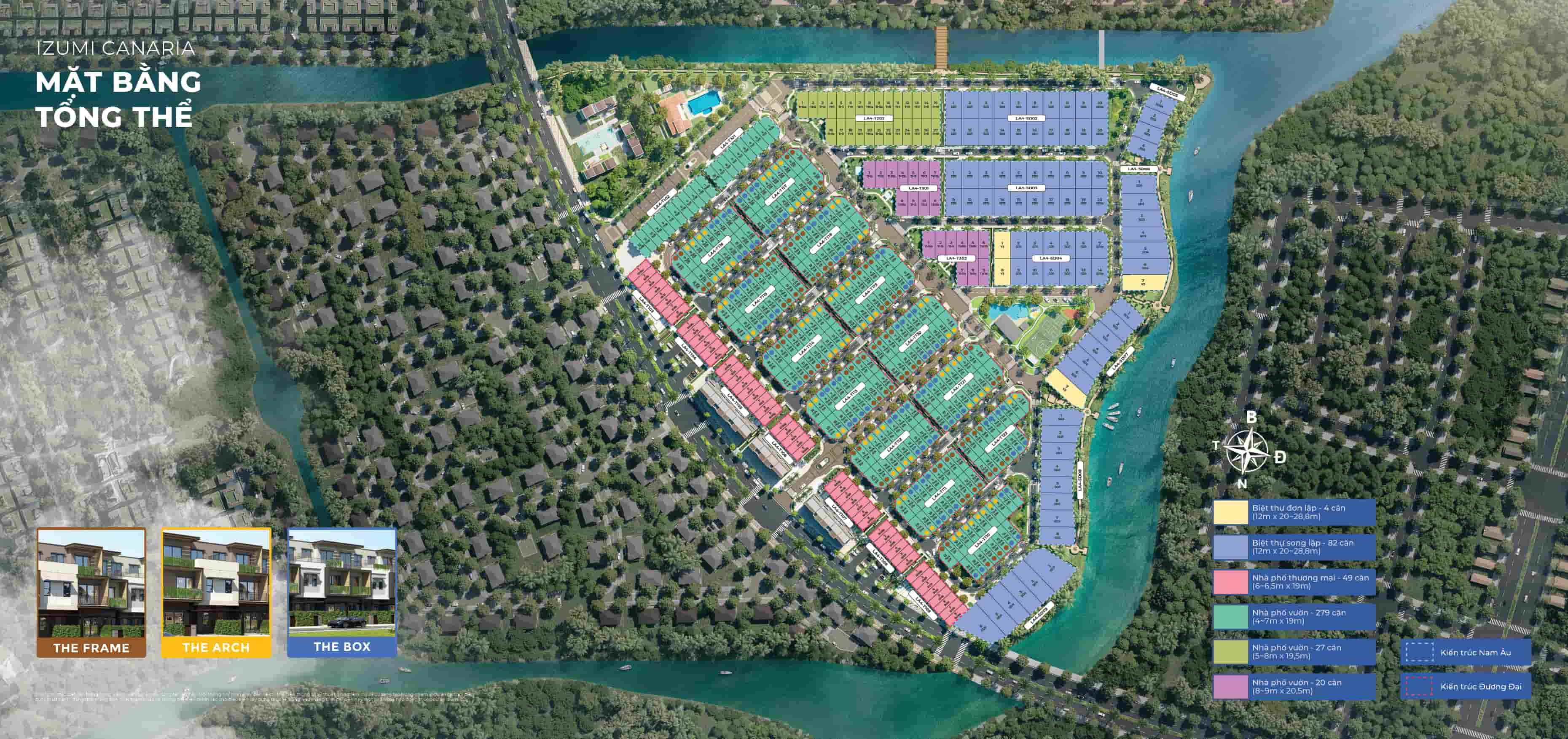 Mặt bằng tổng thể biệt thự đơn lập Izumi City