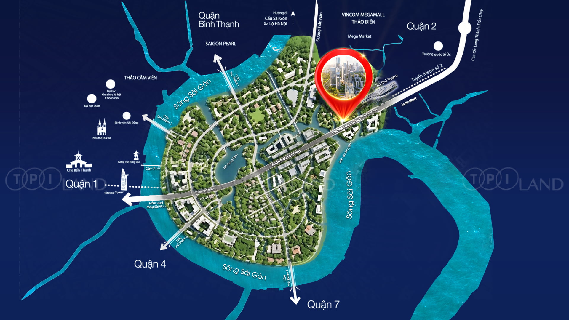 vị trí sơn kim land thủ thiêm khu đô thị phức hợp ga thủ thiêm