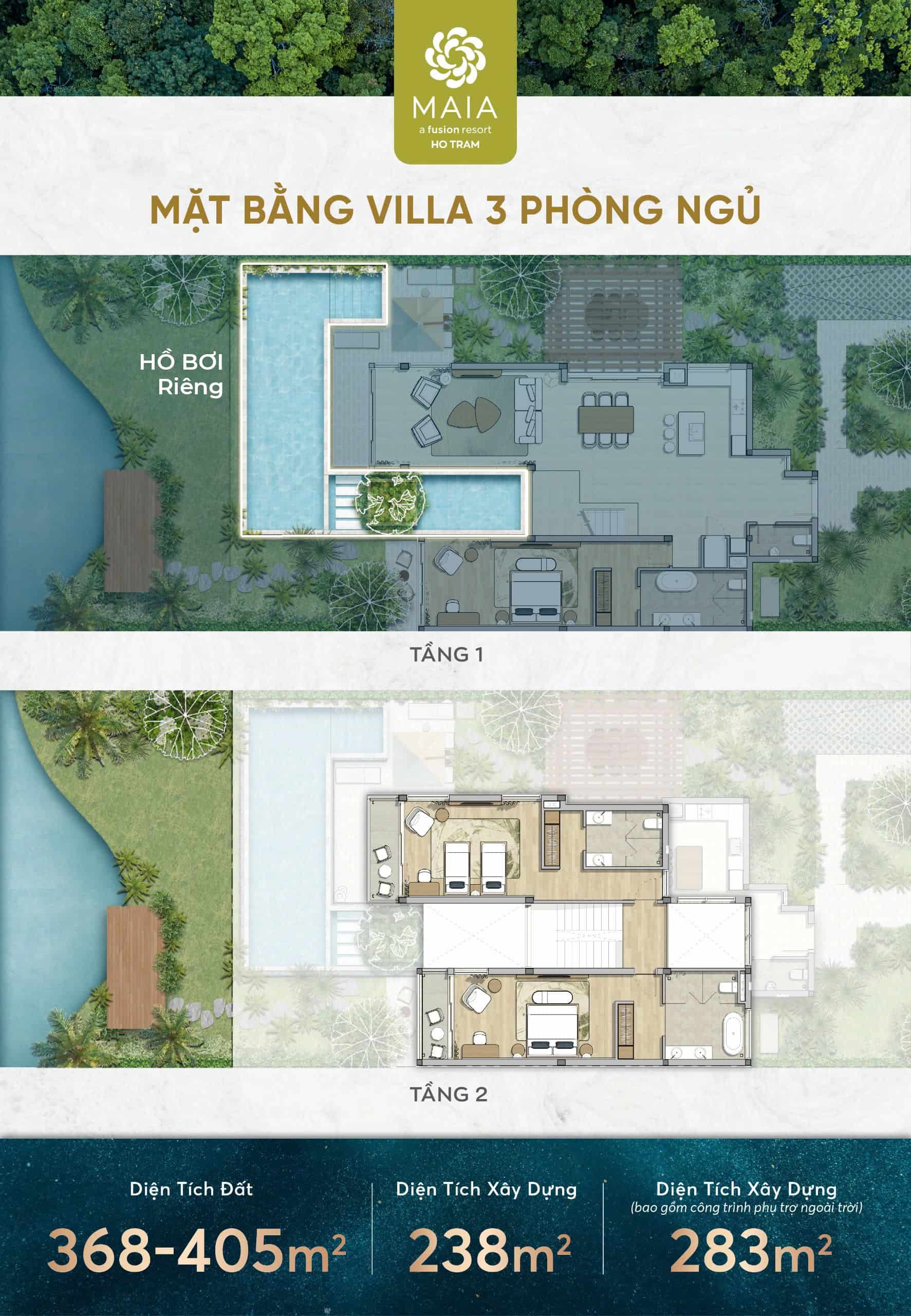Seaforest Villa Maia Resort Ho Tram 3PN 1
