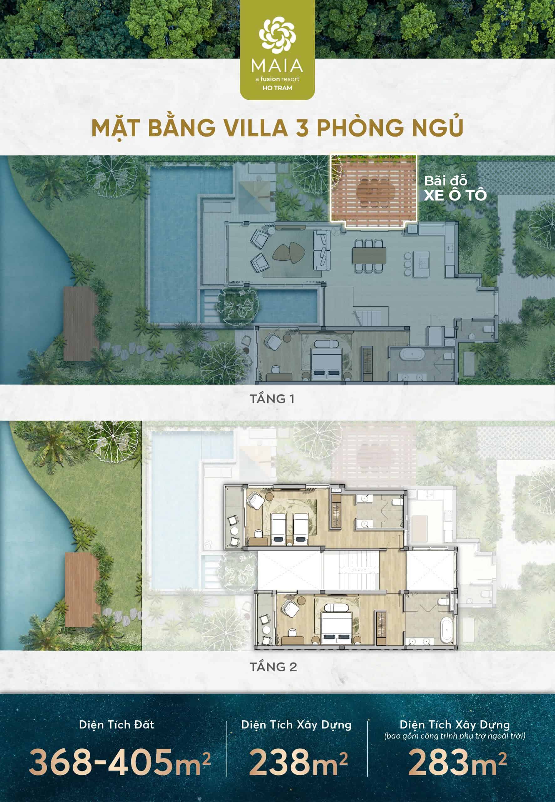 Seaforest-Villa-Maia-Resort-Hồ-Tràm-3PN