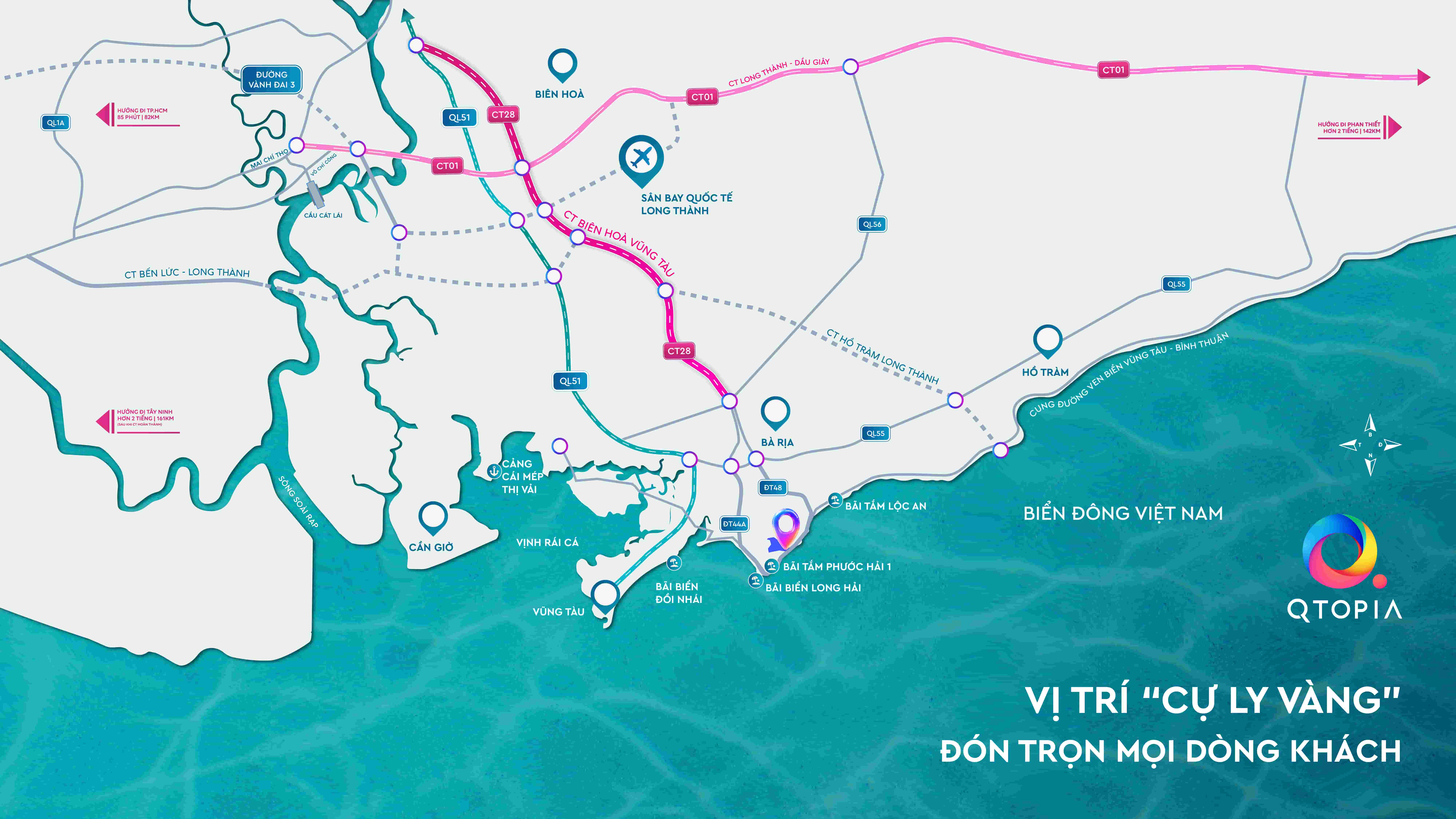 Vị trí dự án QTopia Phước Hải